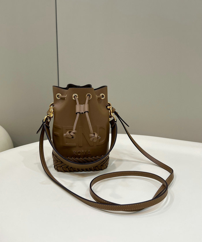 Fendi Mon Tresor leather mini-bag Brown F8537