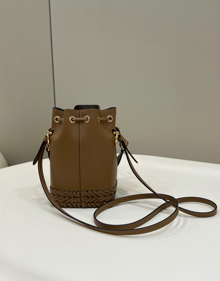 Fendi Mon Tresor leather mini-bag Brown F8537