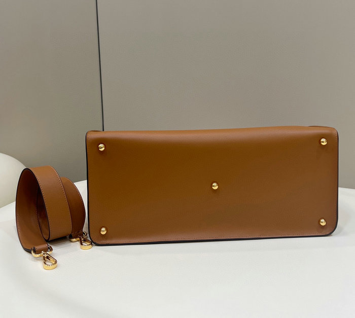 Fendi Way Tote Bag Brown F8506