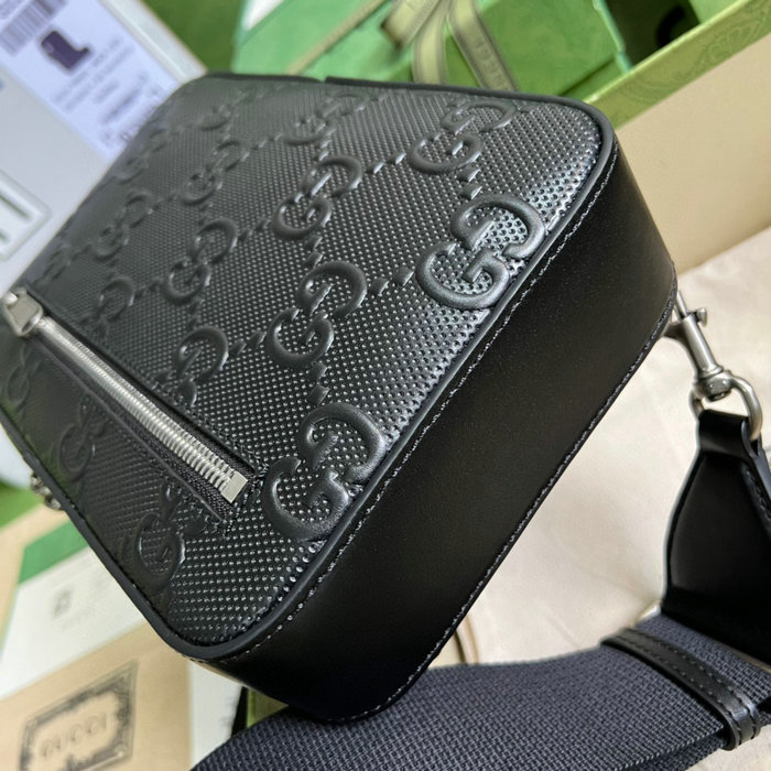 Gucci GG embossed sling backpack Black 700431