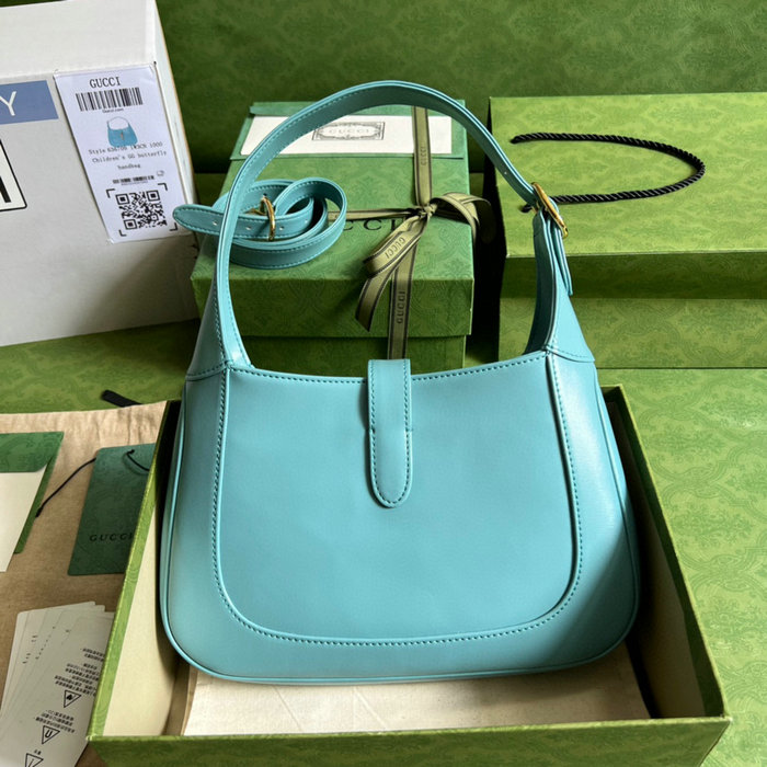 Gucci Jackie 1961 Small Hobo Bag Blue 636709