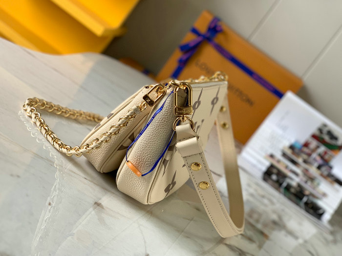 Louis Vuitton Multi Pochette Accessoires Cream M45777