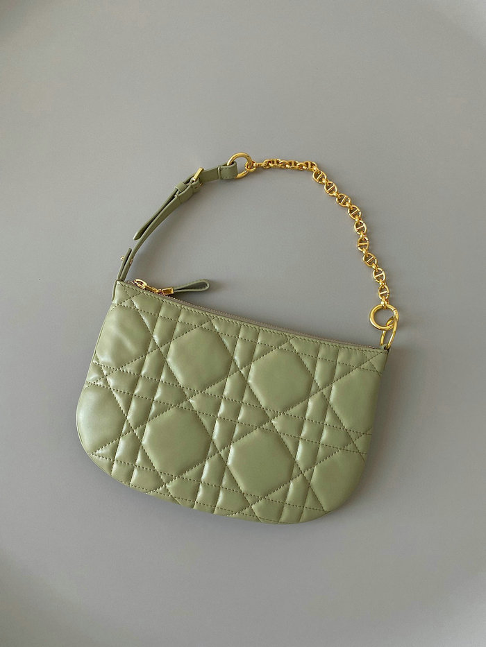 Mini Dior Caro Tulip Bag Green S5139