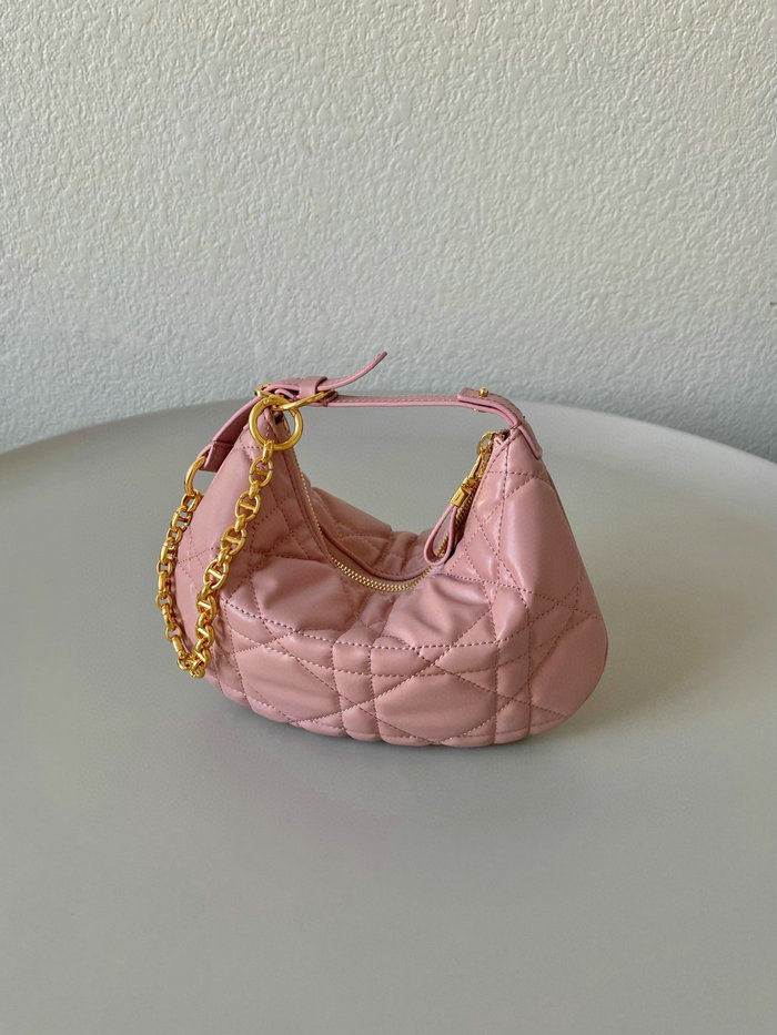 Mini Dior Caro Tulip Bag Pink S5139