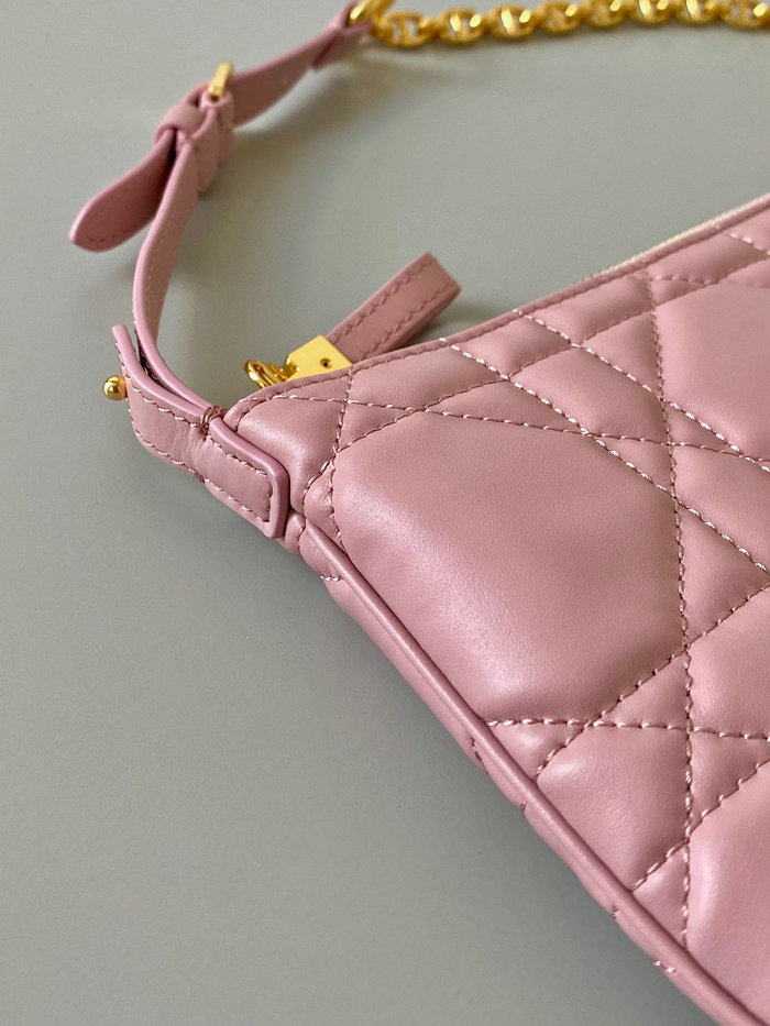 Mini Dior Caro Tulip Bag Pink S5139