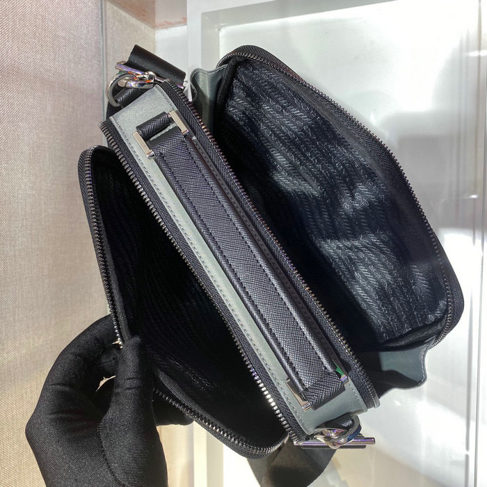 Prada Brique Nylon Bag Grey 2VH069