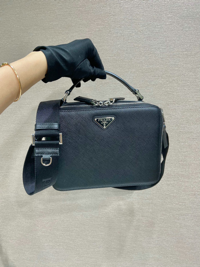 Prada Brique Saffiano leather bag Black 2VH069