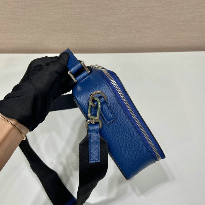 Prada Brique Saffiano leather bag Blue 2VH069