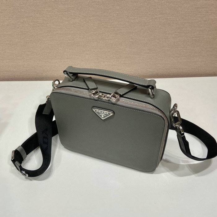 Prada Brique Saffiano leather bag Grey 2VH069