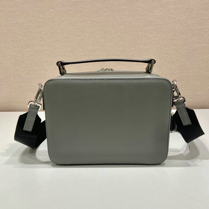 Prada Brique Saffiano leather bag Grey 2VH069