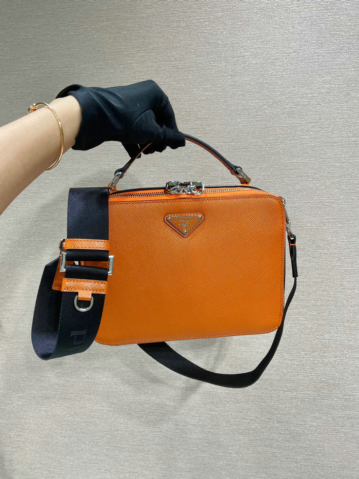 Prada Brique Saffiano leather bag Orange 2VH069