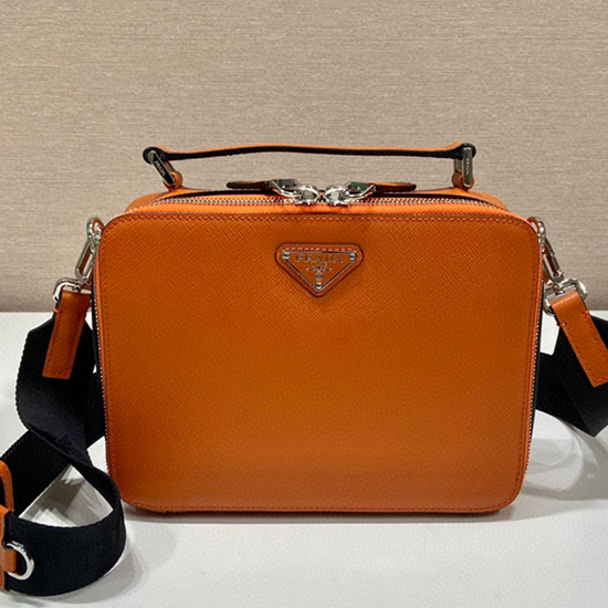 Prada Brique Saffiano leather bag Orange 2VH069