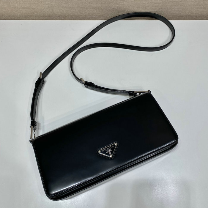 Prada Brushed leather Prada Femme bag Black 1BD323
