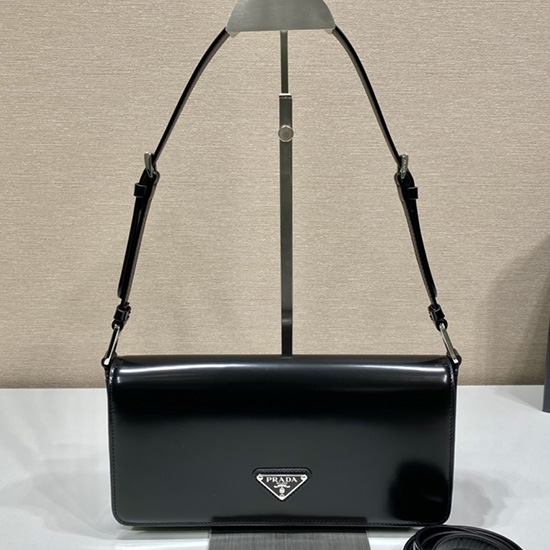Prada Brushed leather Prada Femme bag Black 1BD323
