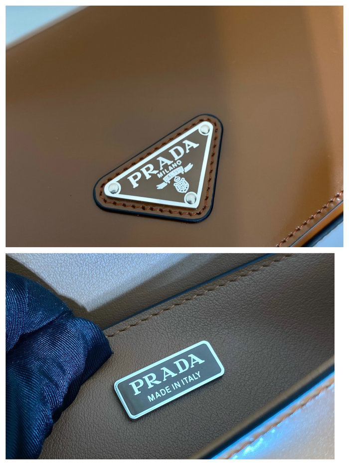 Prada Brushed leather Prada Femme bag Brown 1BD323
