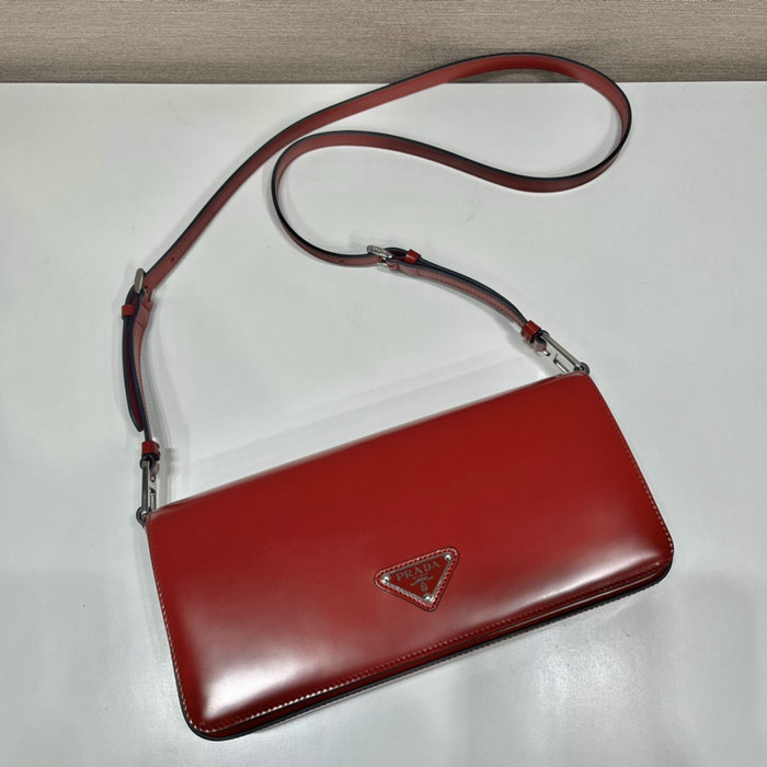 Prada Brushed leather Prada Femme bag Red 1BD323