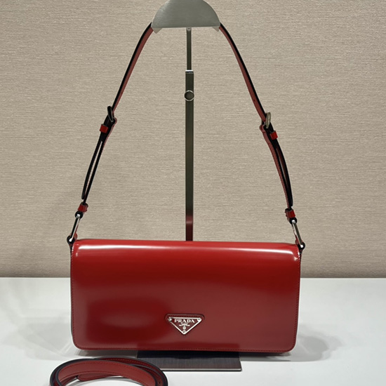 Prada Brushed leather Prada Femme bag Red 1BD323