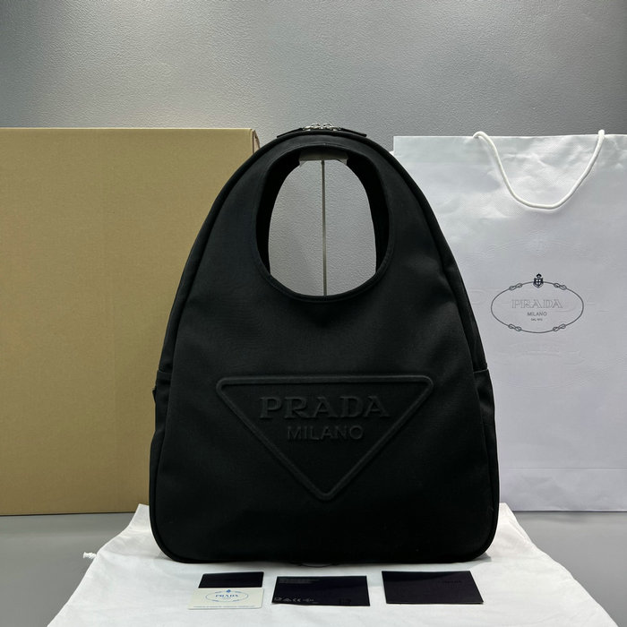 Prada Canvas hobo bag Black 2VY005