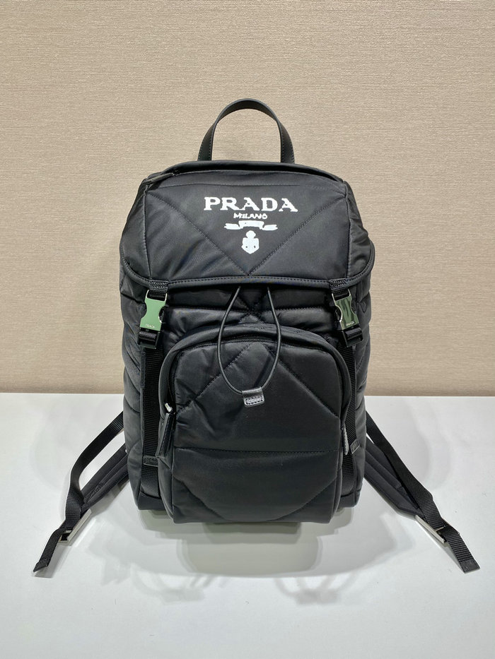 Prada Re-Nylon padded backpack with hood 2VZ135