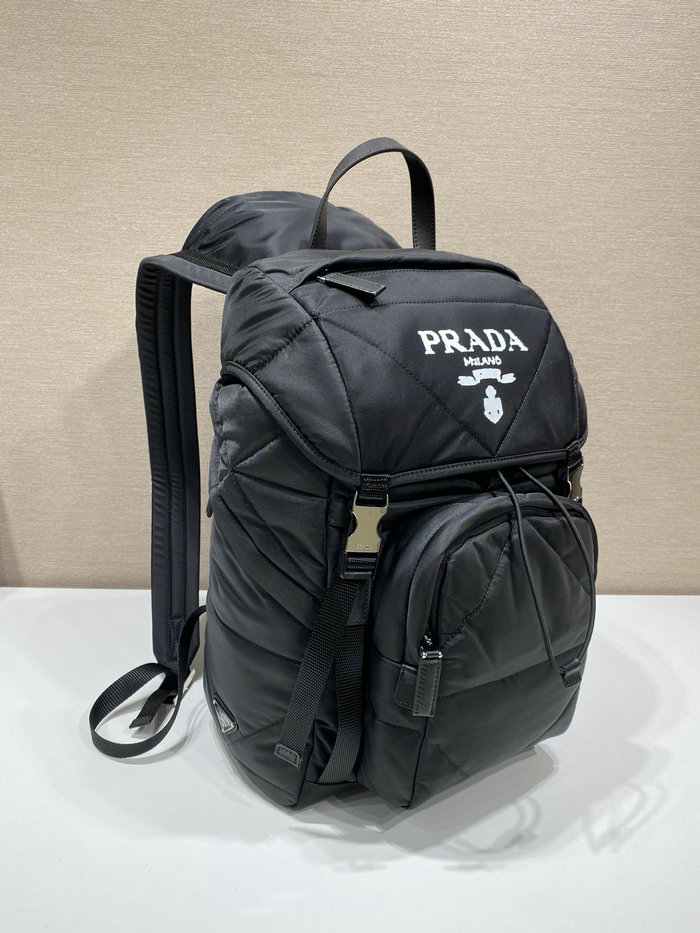 Prada Re-Nylon padded backpack with hood 2VZ135