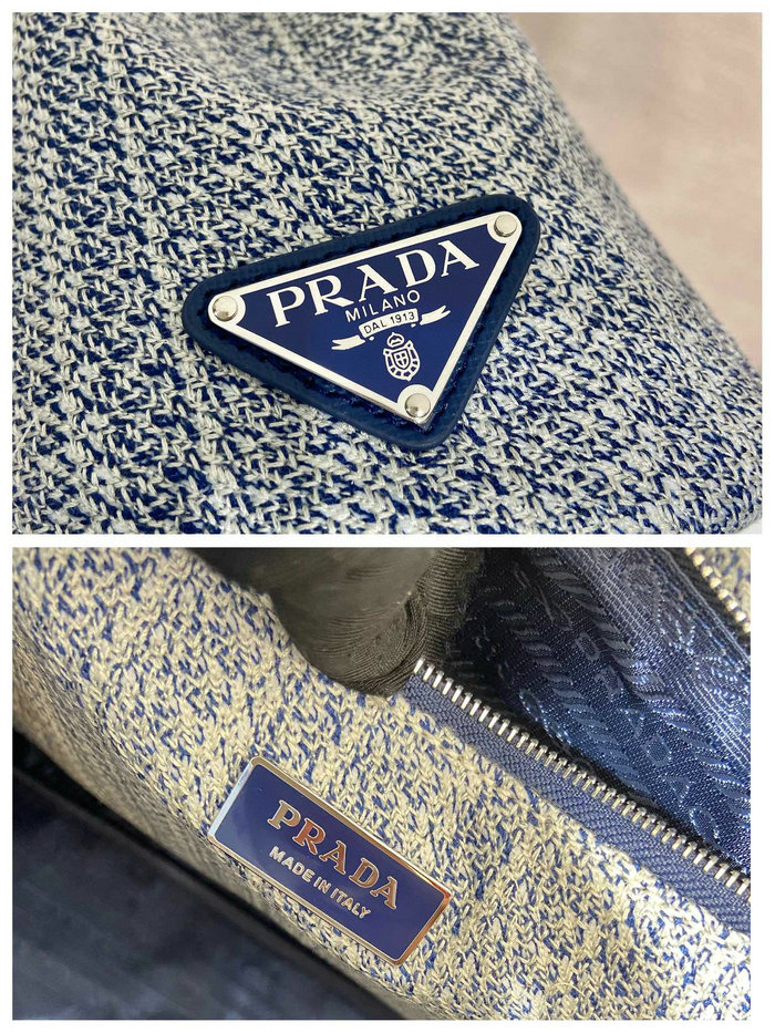 Prada Tote Bag Blue 1BA342