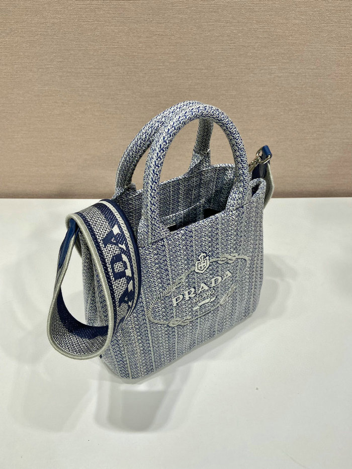 Prada Tote Bag Blue 1BA343