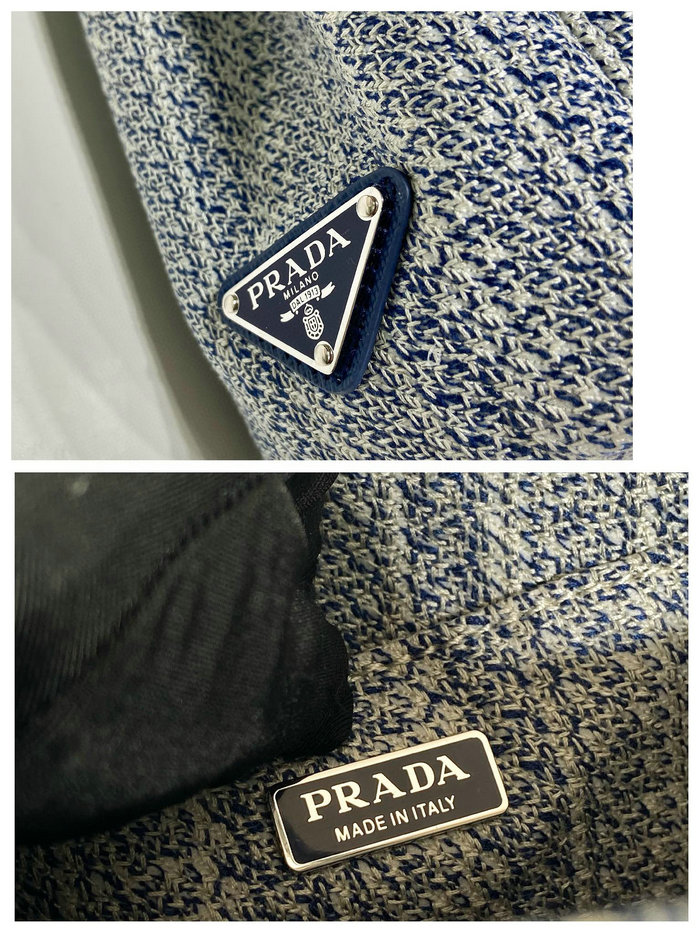 Prada Tote Bag Blue 1BA343