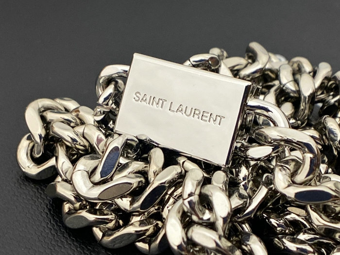 Saint Laurent Kate Small Bag Black with Silver 469390