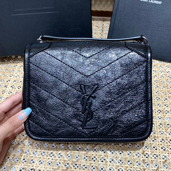 Saint Laurent Niki Chain Wallet Black 583103