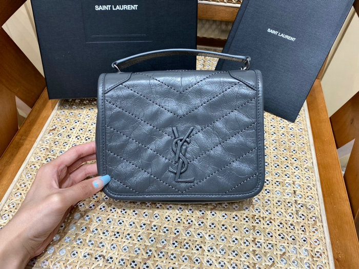 Saint Laurent Niki Chain Wallet Grey 583103