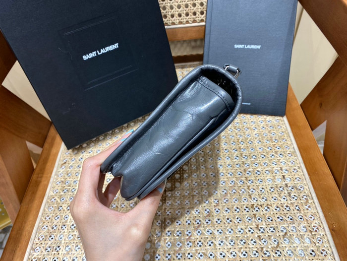 Saint Laurent Niki Chain Wallet Grey 583103