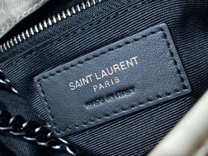 Saint Laurent Niki Chain Wallet White 583103