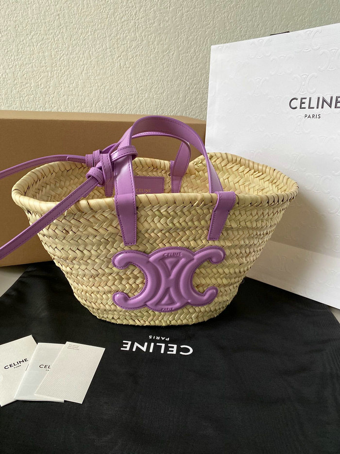 Teen Triomphe Celine Classic Panier Purple C35363