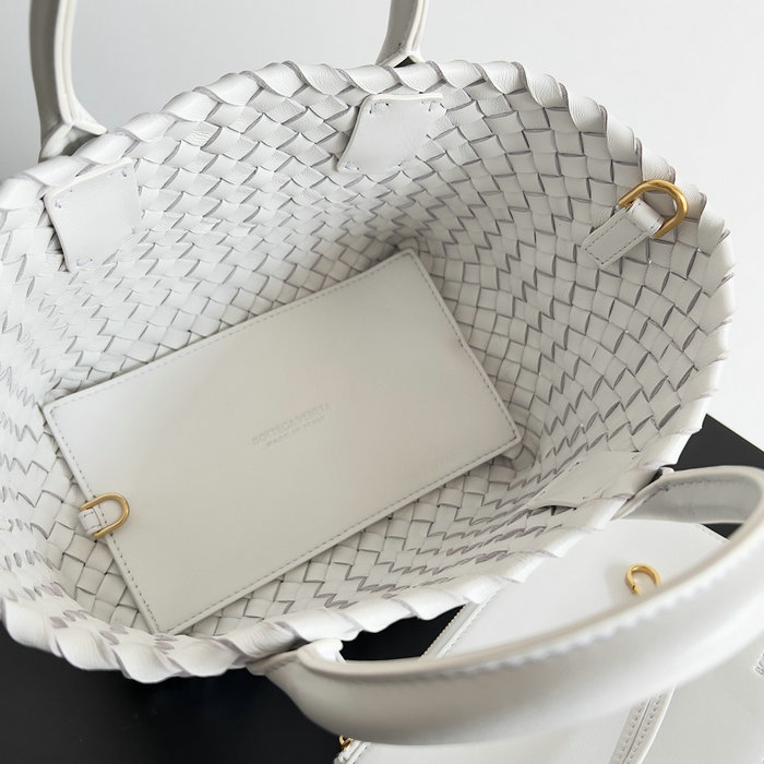 Bottega Veneta MINI CABAT White B10021