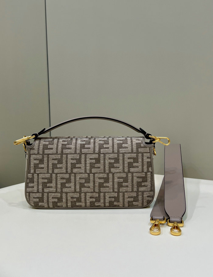 Fendi Baguette tapestry fabric bag Beige F8579