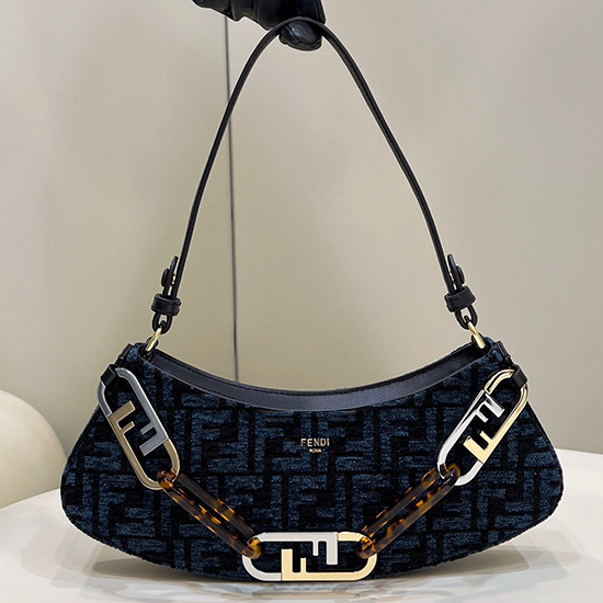 Fendi O'Lock Swing Bag Blue F8573