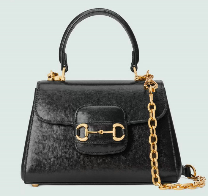 Gucci Horsebit 1955 top handle bag Black 703848