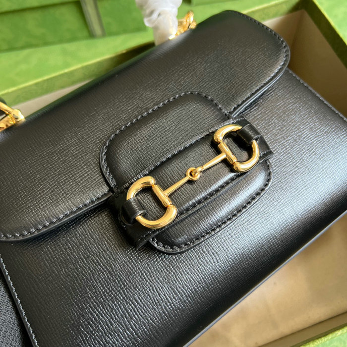 Gucci Horsebit 1955 top handle bag Black 703848