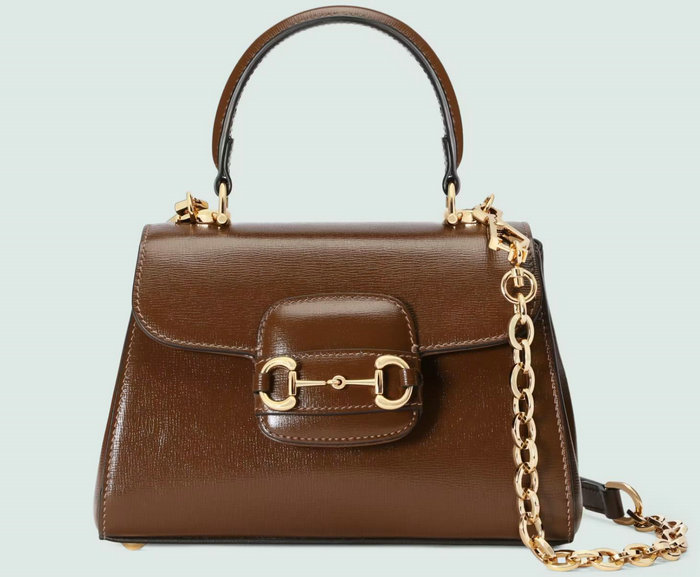 Gucci Horsebit 1955 top handle bag Brown 703848