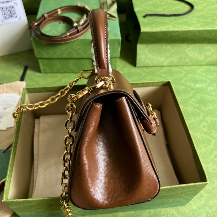 Gucci Horsebit 1955 top handle bag Brown 703848