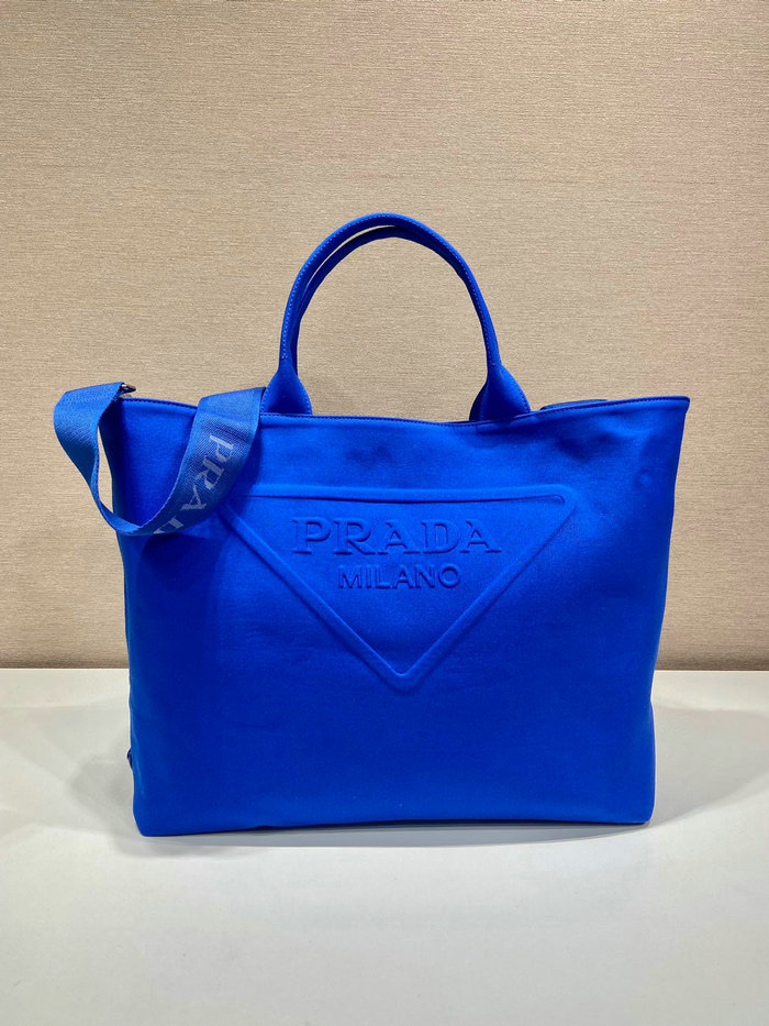 Prada Canvas tote bag Blue 2VG081