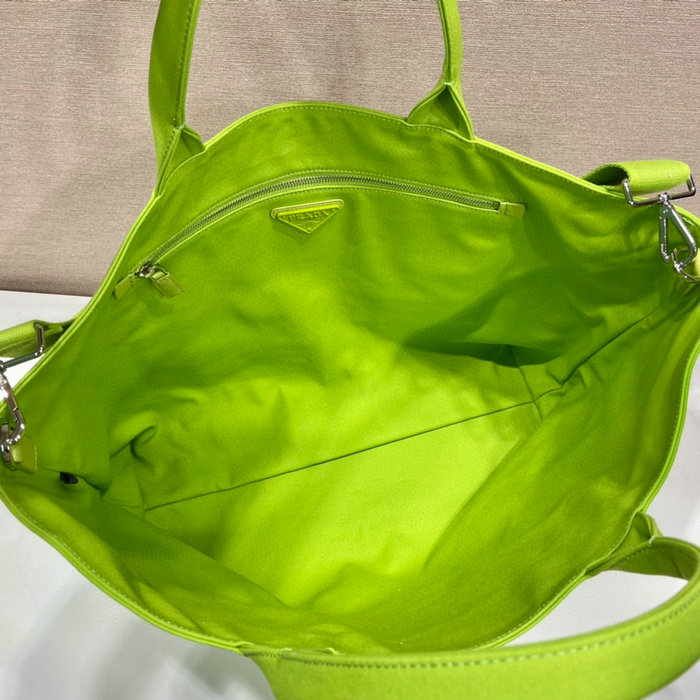 Prada Canvas tote bag Green 2VG081