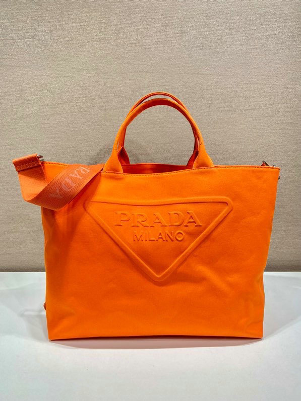 Prada Canvas tote bag Orange 2VG081