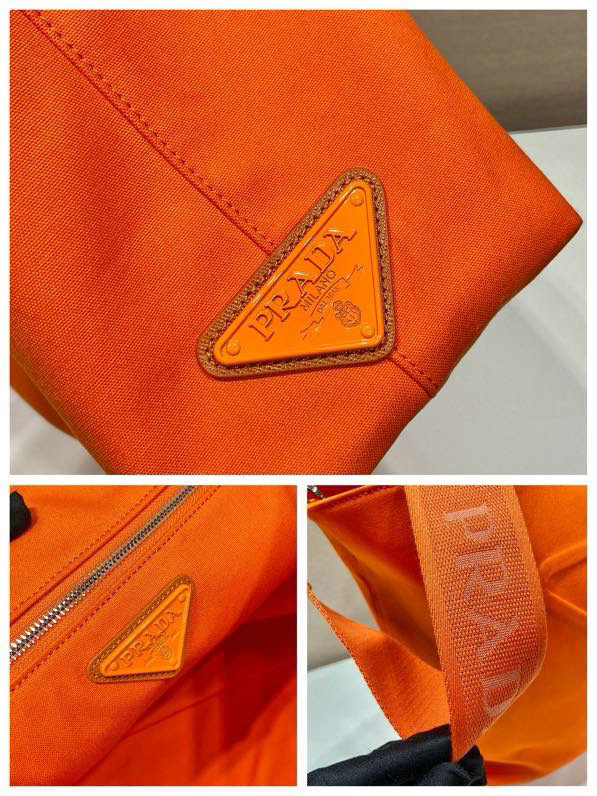 Prada Canvas tote bag Orange 2VG081