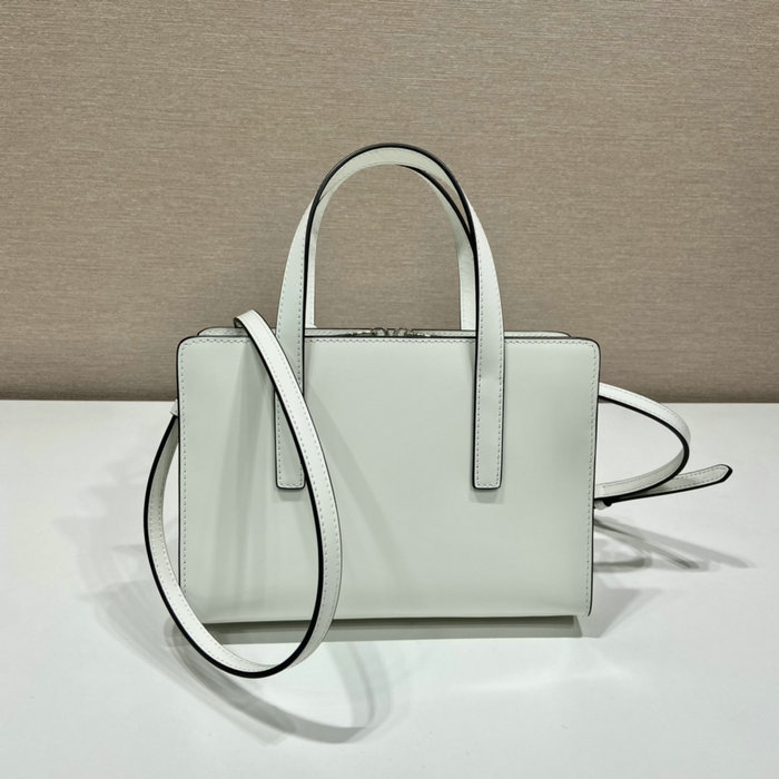 Prada Re-Edition 1995 brushed-leather mini handbag White 1BA357