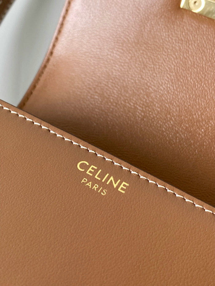 Celine Mini Besace Cuir Triomphe Tan C35105