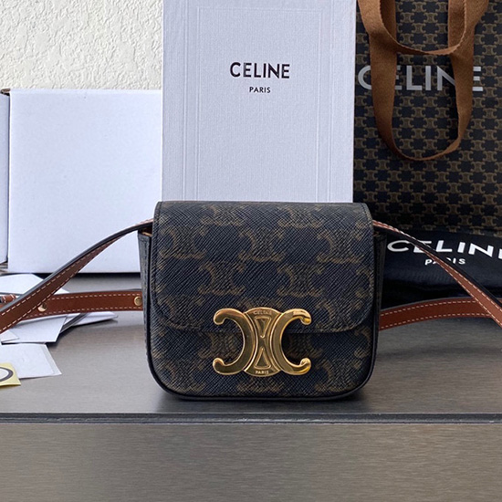 Celine Mini Triomphe Canvas Bag C35021