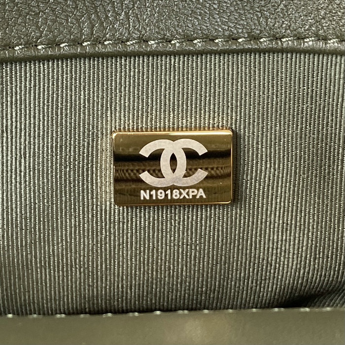 Chanel 19 Lambskin Large Flap Bag Khaki AS1161
