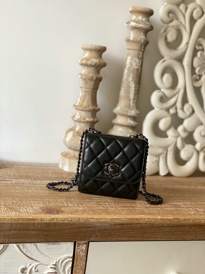 Chanel Lambskin Mini Bag Black AP88631