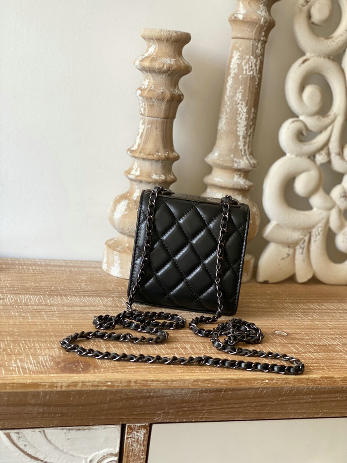 Chanel Lambskin Mini Bag Black AP88631